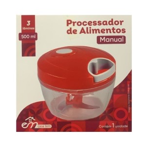 PROCESSADOR DE ALIMENTOS 500ML C/3 LAMINAS 12,5CM X 9,00CM UN.