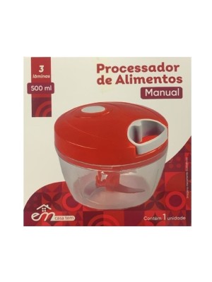 Processador Processadores 3 Laminas De Alimentos 500ml Manual Multiuso Universal 