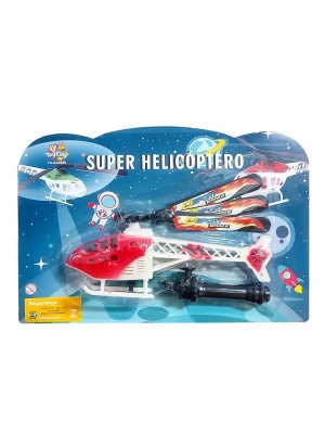 HELICOPTERO DE PLASTICO C/ MOTOR A CORDA UN. MOHNISH IMPORTS