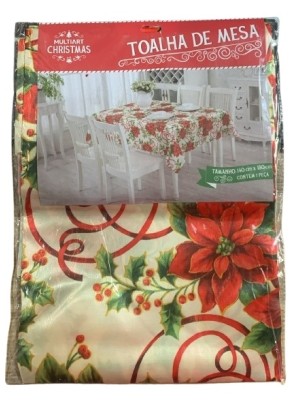 TOALHA MESA NATAL 1.40X1.80M UN. MULTIART
