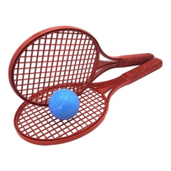 RAQUETE DE TENIS KIT C/3 PCS DE PLAST. AMAR E