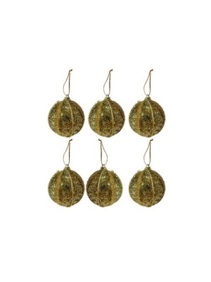 BOLA NATAL 5CM PCT COM 6 UNID CORES SORTIDAS - TOP IMPORTADORA