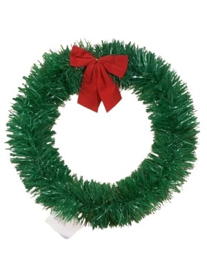 DECORACAO DE NATAL GUIRLANDA VERDE 34CM - TOP IMPORTADORA