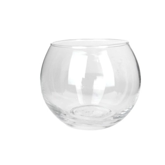 VASO DE VIDRO REDONDO 8X10CM UN.