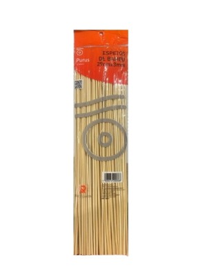 PALITOS DE BAMBU PARA CHURRASCO COM 90PCS UN. RIO TIJUCAS