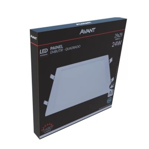 PAINEL DE EMBUTIR LED QUADRADO 29X29CM 6500K 24W BIVOLT 858131374 UN. AVANT