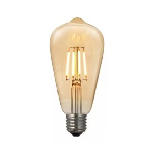 LÂMPADA DE FILAMENTO RETRÔ ST64 CLEAR 2700K 9W E27 900LM LUZ AMARELA 352190378 UN. AVANT