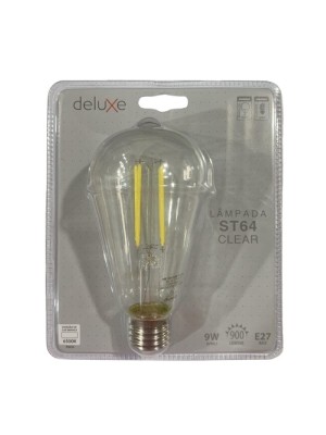 LÂMPADA DE FILAMENTO RETRÔ ST64 CLEAR 6500K 9W E27 900LM LUZ BRANCA 352211370 UN. AVANT