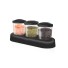 PORTA TEMPERO C/3PCS 180ML TRANSP. UN.