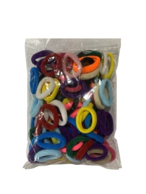 ELASTICO DE CABELO LAICRINHA COLORIDO C/90PCS UN. RABICO DL