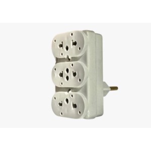 PINO ADAPTADOR CASULO 3 SAIDAS DESLOCADO MOD.