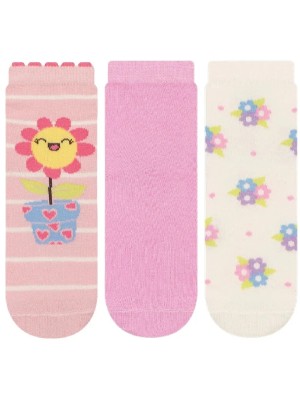 MEIA SOQUETE INFANTIL 3PARES 23-26 UN. CIA DA MEIA