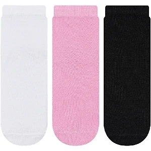 MEIA SOQUETE INFANTIL 3PARES 31-34 UN. CIA DA MEIA