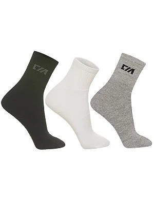 MEIA CANO MEDIO ESPORT. ADULTO 3PARES 39-42 UN. CIA DA MEIA