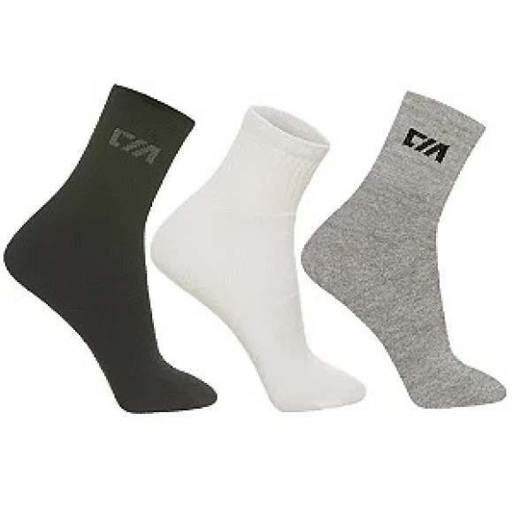 MEIA CANO MEDIO ESPORT. ADULTO 3PARES 39-42 UN. CIA DA MEIA