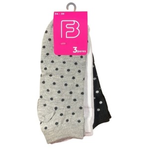 MEIA CANO CURTO FEM 3PARES 34-39 UN. CIA DA MEIA