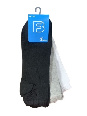 MEIA CANO CURTO ADULTO 3PARES 34-39 UN. CIA DA MEIA