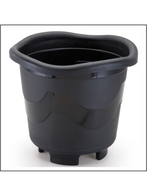 VASO REDONDO PRETO EXTRA GRANDE 26L 40X50CM UN.
