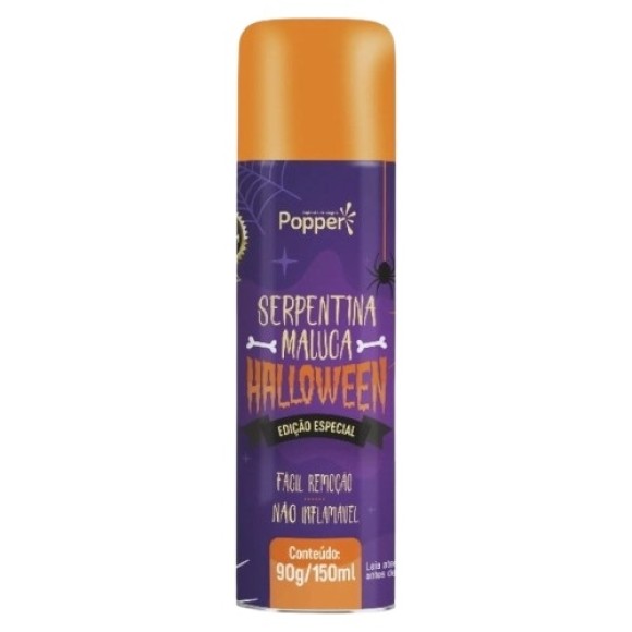 SERPENTINA HALLOWEEN 150ML UN. FESTA BRASIL