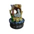 FONTE DE AGUA TRONCO DE ARVORE COM BUDA C/ BOLA DE VIDRO BIVOLT UN. GM GOLD