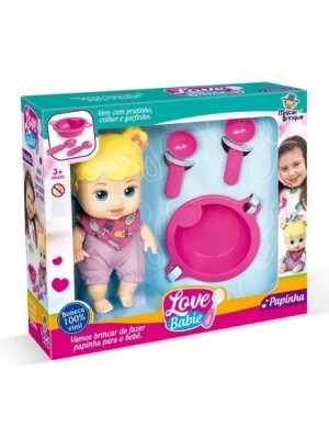 BONECA LOVE BABIE - PAPINHA 29X9X25CM UN. MISTER BRINQUE