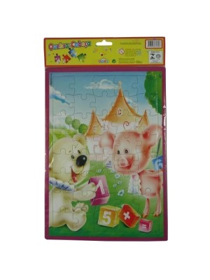 QUEBRA CABEÇA C/2 UNIDADES 40PEÇAS UN. MINI TOYS