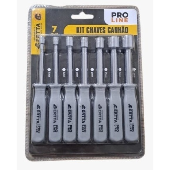 CHAVE CANHAO C/7PCS HASTE DE ACO 5MM A 13MM UN. CASCAVEL