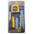 ESTILETE COM LAMINA KIT 1 METRO E 1 CHAVE DE FENDA UN. GM GOLD