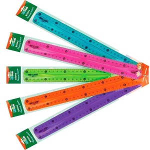 REGUA FLEXIVEL 30CM 1PC UN.