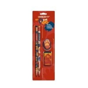 LAPIS HB PETS C/2 LAPIS/APONTADOR/BORRACHA UN.