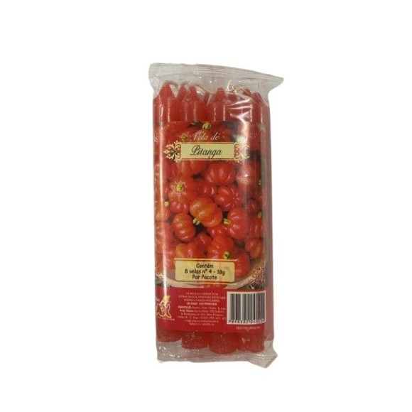VELA PERFUMADA N 4 PITANGA 8PCS 18G UN. VELAS MAX