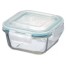 POTE DE VIDRO HERMETICO QUADRADO 310ML - CM48 INGA