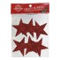 ENFEITE ESTRELA DE NATAL 7,5X7CM CARTELA C/6 PCS UN. MULTIART