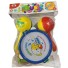 BRINQUEDO BANDINHA KIT INSTRUMENTO MUSICAL 5PCS UN. HL IMPORTS