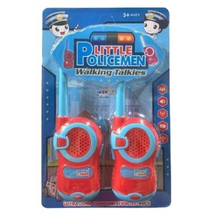 WALKING TALKIES AZUL LITTLE POLICEMAN 2PCS UN. HL IMPORTS