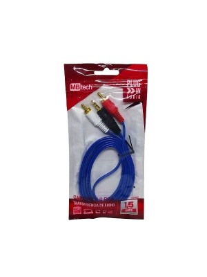 CABO 2RCA X P2 REFORCADO COM 1,5 METROS UN. MB TECH