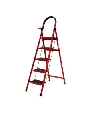 ESCADA DE FERRO 5 DEGRAUS MULTIF. SISTEMA ABRE E FECHA UN. TOP IMPORTADORA