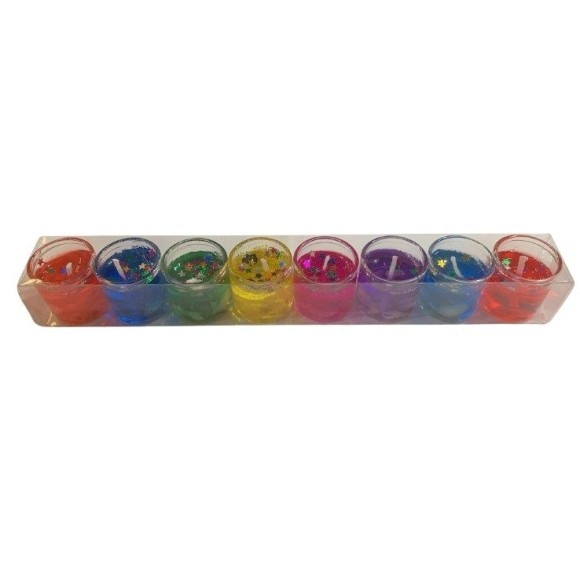 VELA DECORATIVA C/8PCS CORES SORTIDAS UN. TOP IMPORTADORA