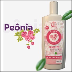 SABONETE LIQUIDO PEONIA 600ML