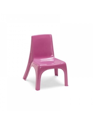 Cadeirinha Plastica Rosa Kids