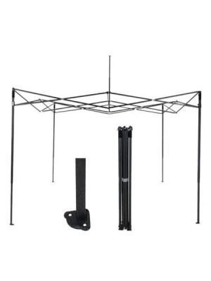 TENDA DOBRAVEL 3X3M REFORCADA DE FIBRA SINTETICO PARA CAMPO/PRAIA COM ARMACAO DE FERRO UN. TOP IMPORTADORA