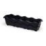 JARDINEIRA EXTRA GRANDE PRETA 17L 80X25X20CM UN. INJEPLASTEC