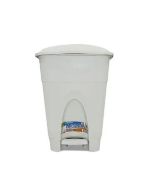 LIXEIRA 17L C/ PEDAL BRANCA UN.