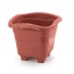 VASO QUADRADO PEQUENO TELHA 16X16CM UN. INJEPLASTEC