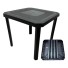 MESA GABRIELA PRETA 80,5X80,5X72,5CM UN. INJEPLASTEC