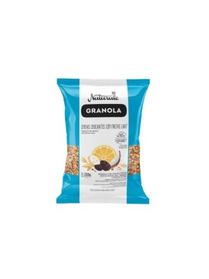 GRANOLA CEREAIS CROCANTES C/ FRUTAS LIGHT 250G UN. NATURALE