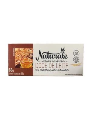 CEREAIS BAR. 66G C/3 DOCE DE LEITE/CHOC UN. NATURALE
