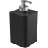 PORTA SABONETE LIQUIDO INFINITY PRETO 7,5X14,5CM UN.