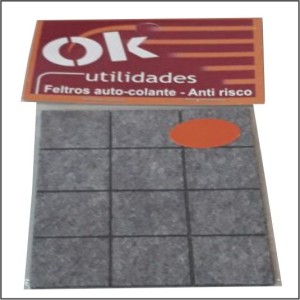 OK FELTRO QUADRADO 20X20MM C/ 12 UN.