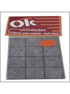 OK FELTRO QUADRADO 20X20MM C/ 12 UN.